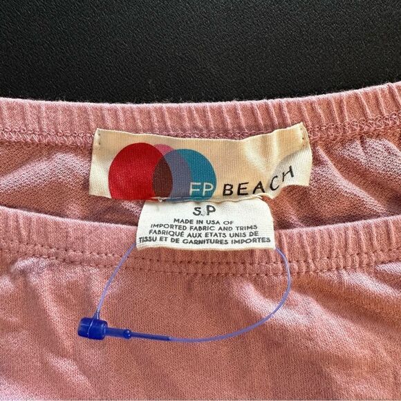 NWOT FREE PEOPLE BEACH BOHO JUPITER ROSE OFF SHOULDER FRONT SLIT MAXI SUNDRESS S - Picture 10 of 13